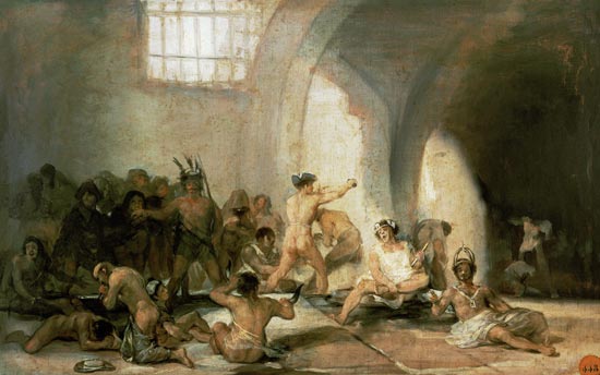 la maison de fou. à Francisco José de Goya