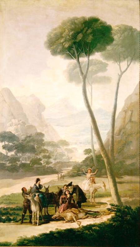 The Fall or The Accident à Francisco José de Goya