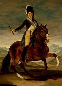 Ferdinand VII  à cheval à Francisco José de Goya