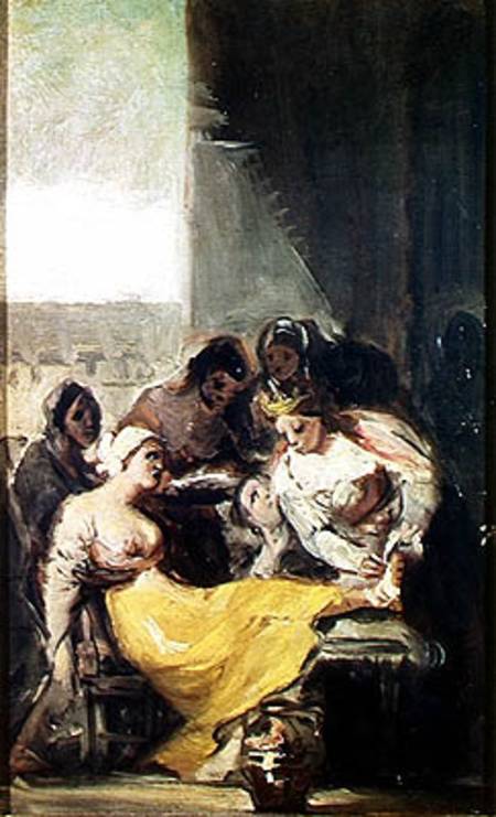 St. Isabella Caring for the Lepers à Francisco José de Goya