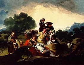la fête campagnarde à Francisco José de Goya