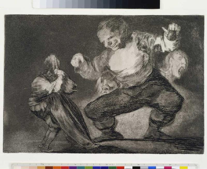 Los Proverbios (Die Sprichwörter). à Francisco José de Goya
