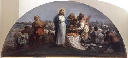 The Multiplication of the Loaves and Fishes à Francisco José de Goya