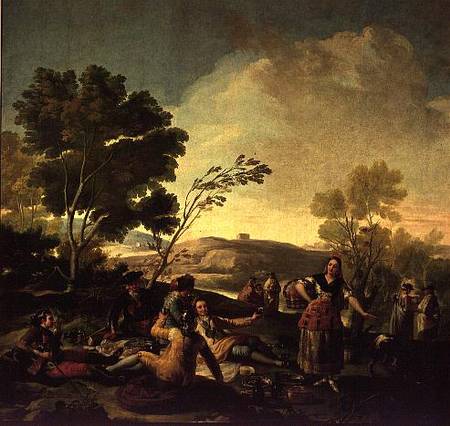 Picnic by the Banks of a River à Francisco José de Goya