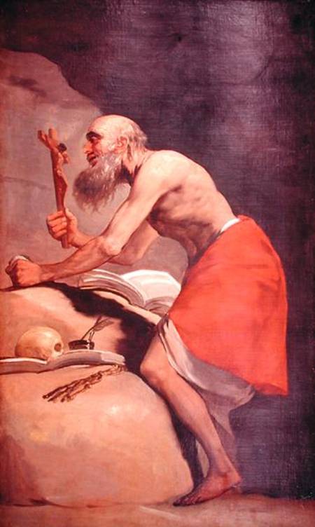 Saint Jerome à Francisco José de Goya