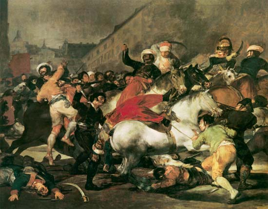 The Second of May, 1808. The Riot against the Mameluke Mercenaries à Francisco José de Goya