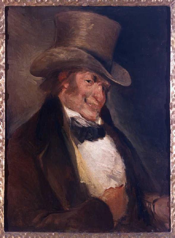auto-portrait avec le chapeau cylindrique. à Francisco José de Goya