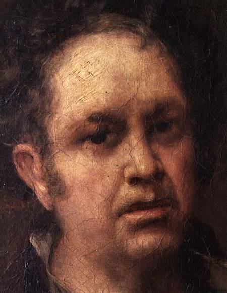 Self Portrait at the Age of 69 à Francisco José de Goya