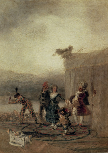 Travelling Commedia dellarte. à Francisco José de Goya