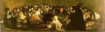 The Witches' Sabbath or The Great He-goat, (one of "The Black Paintings") à Francisco José de Goya
