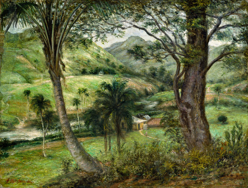 Paysage de montagne de Guaraguao (Puerto Rico) à Francisco Oller y Cestero