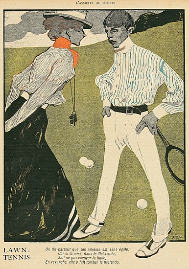 Lawn Tennis, from ''L''Assiette au Beurre'', 1st February 1902 à Francisco Xavier Gose