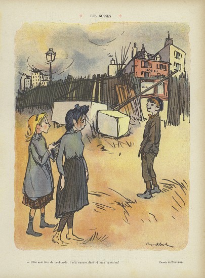 Kids. Illustration for Le Rire à Francisque Poulbot