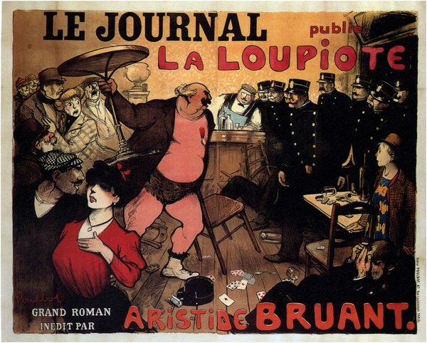 Le Journal publie La Loupiote, Grand roman par Aristide Bruant à Francisque Poulbot