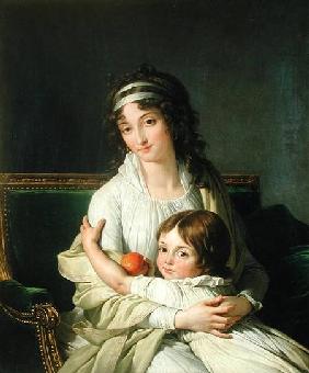 Portrait presumed to be Madame Jeanne-Justine Boyer-Fonfrede and her son, Henri