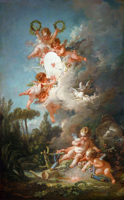Cupid's Target, from 'Les Amours des Dieux' à François Boucher
