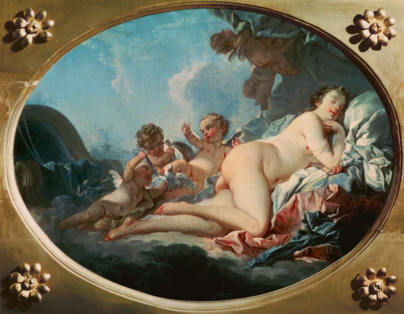 Die schlafende Venus. à François Boucher