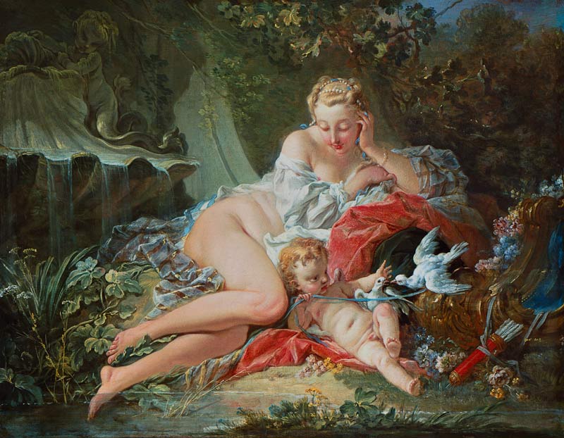 Venus et Amor à François Boucher