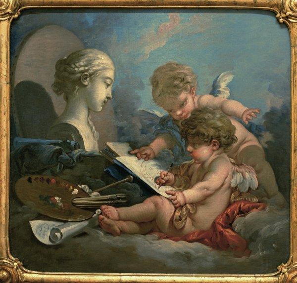 Allegory of Paint. à François Boucher