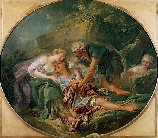 Amintas Brought Back to Life in the Arms of Sylvie à François Boucher