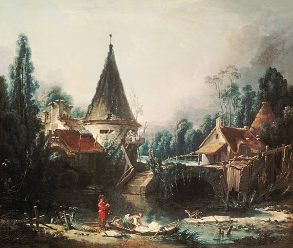 Landscape near Beauvais à François Boucher