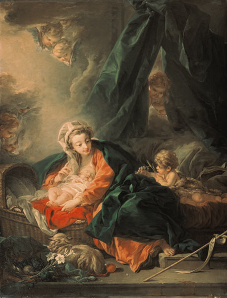 Maria mit dem Kind und dem Johannesknaben à François Boucher
