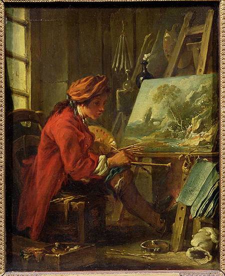 The Painter in his Studio à François Boucher