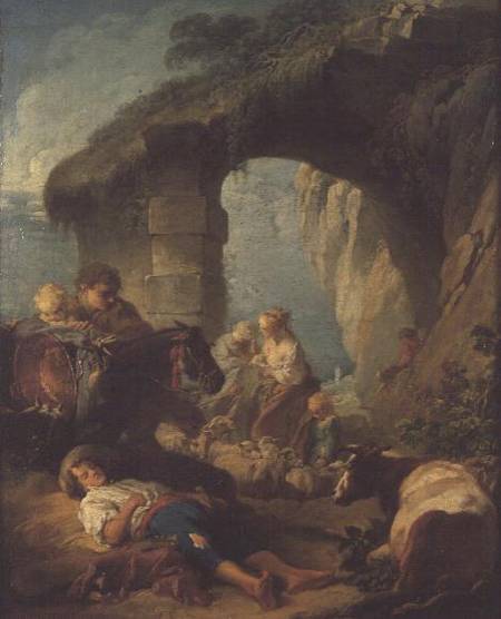Pastoral Scene à François Boucher