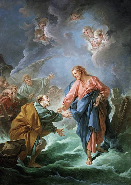 St. Peter Invited to Walk on the Water à François Boucher