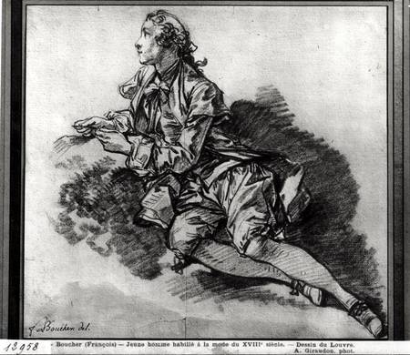 Study of a Young Man à François Boucher