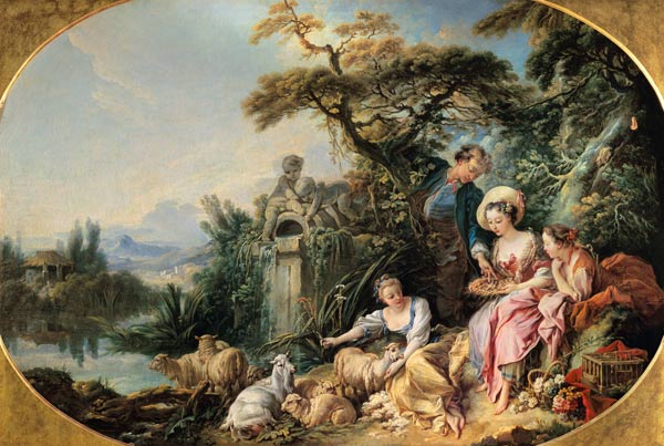 The Shepherd's Gift or, The Nest à François Boucher