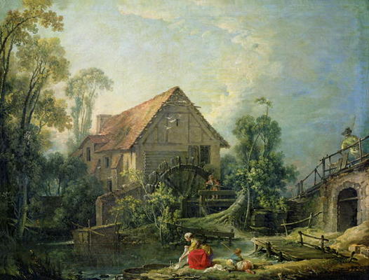 The Mill, 1751 (oil on canvas) à François Boucher