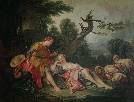 The Sleeping Shepherdess à François Boucher