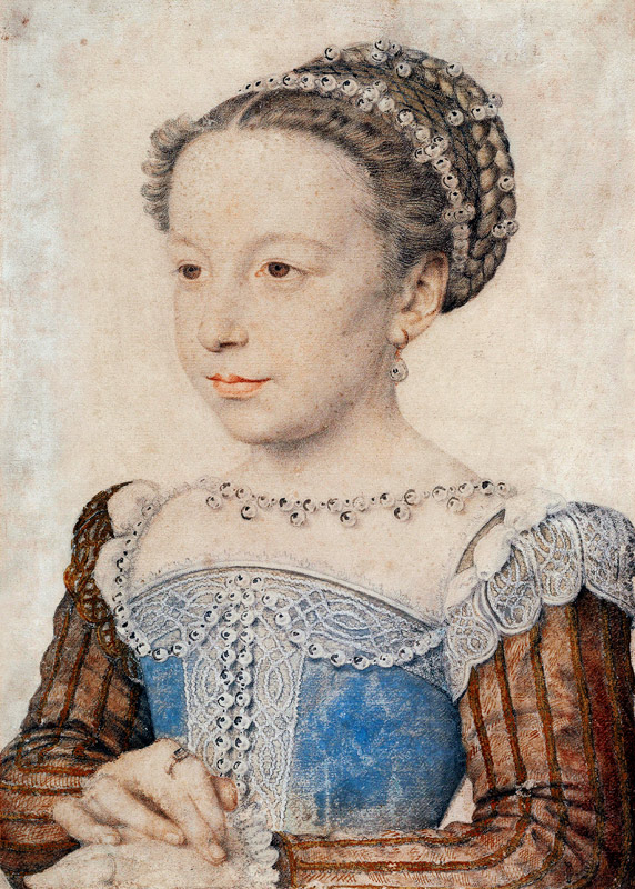 Portrait of Margaret of Valois (1553-1615) à François Clouet