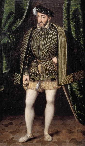 Portrait de Henri II (1519-59) à François Clouet