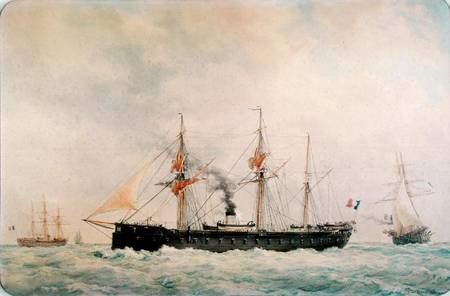 The French Battleship, 'La Gloire' à Francois Geoffroy Roux
