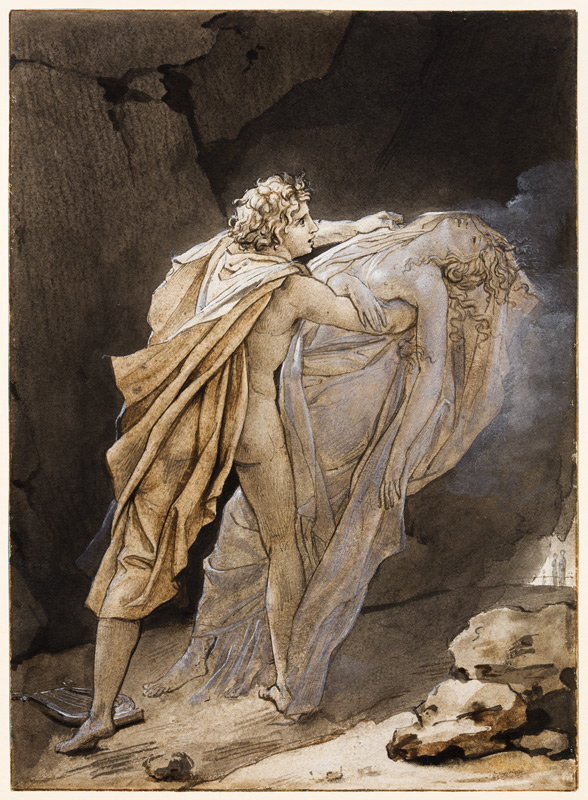 Orpheus tries to hold on to Eurydice à François Gérard