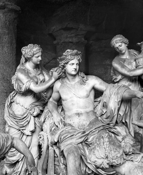 Apollo tended by the nymphs in the grove of the Baths of Apollo, executed with the assistance of Tho à Francois Girardon