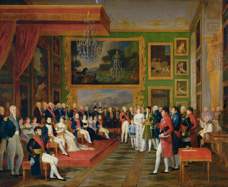 The Marriage of Eugene de Beauharnais (1781-1824) to Amalie Auguste of Bavaria in Munich, 13th Janua à François Guillaume Ménageot