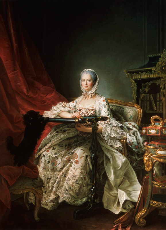 Madame de Pompadour à François-Hubert Drouais