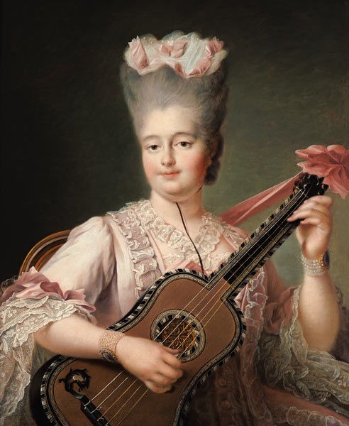 Portrait of Marie-Clothilde of France (1759-1802), also known as Madame Clothilde, queen of Sardinia à François-Hubert Drouais