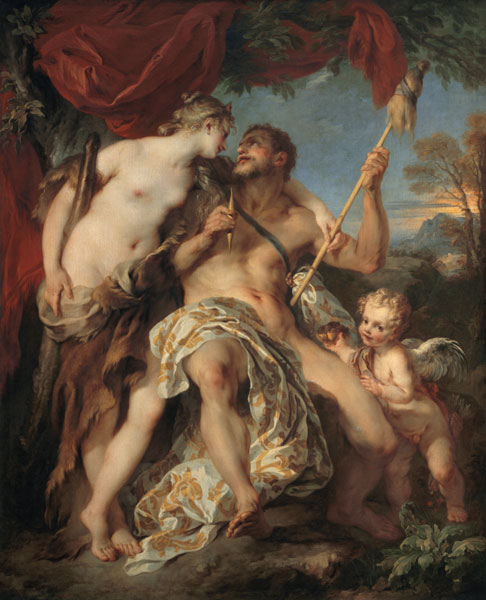 Hercules and Omphale à François Lemoyne
