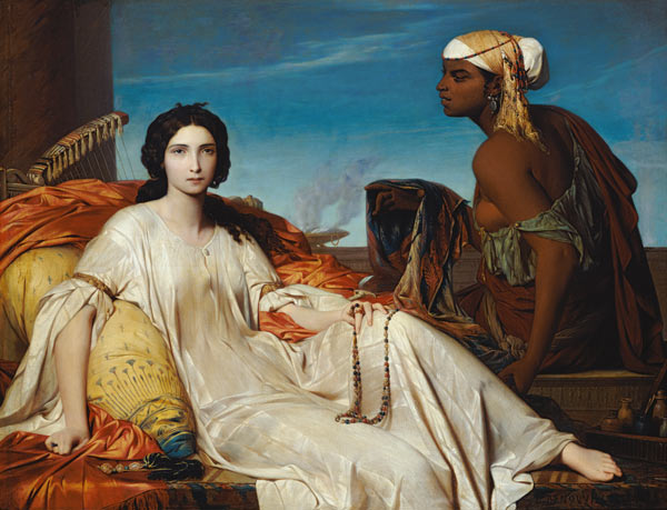 Odalisque, 1844 (oil on canvas) à Francois Leon Benouville