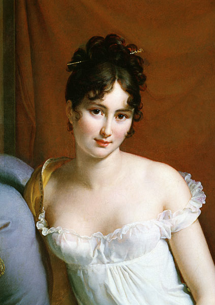 Portrait of Madame Recamier (1777-1849) (detail of 2292) à François Pascal Simon Gérard