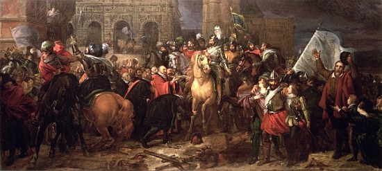 Entry of Henri IV into Paris, 22nd March 1594 (painted in 1817) à François Pascal Simon Gérard