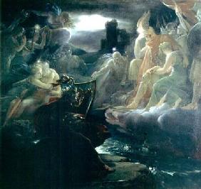 Ossian Conjuring up the Spirits on the Banks of the River Lora with the Sound of his Harp