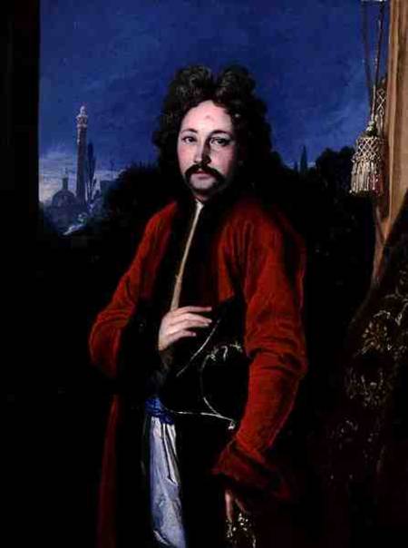 Portrait of Sir John Chardin (1643-1712) à Francois Riviere