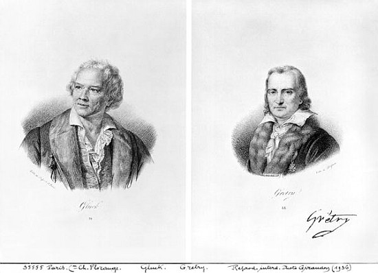 Christoph Willibald von Gluck (1714-87) and Andre Ernest Modeste Gretry (1741-1813) à Francois Seraphin Delpech