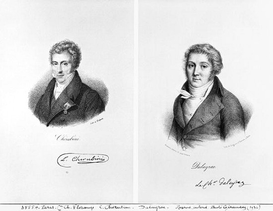 Luigi Cherubini (1760-1842) and Nicolas Marie Dalayrac (1753-1809) à Francois Seraphin Delpech