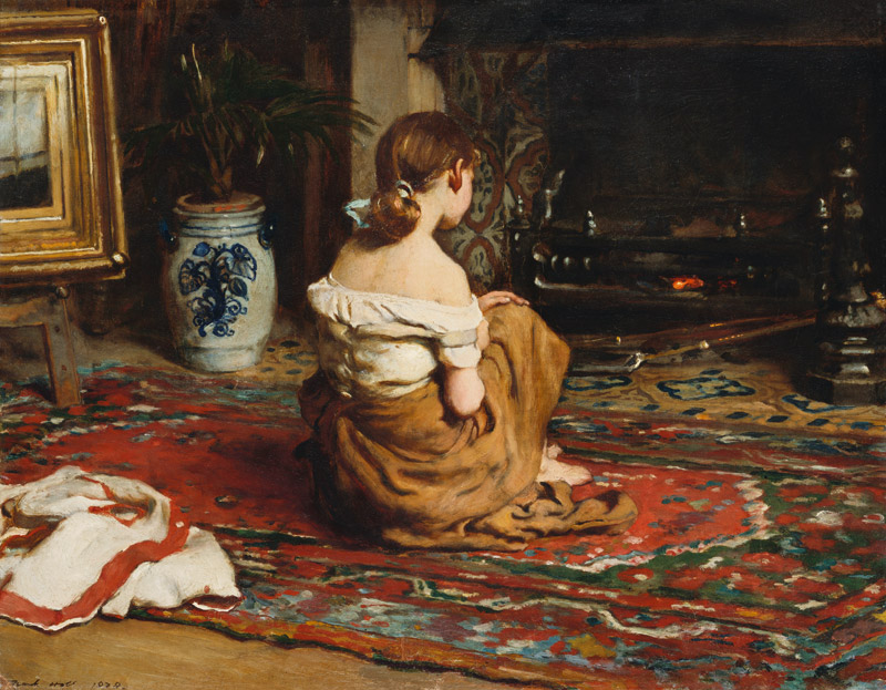 By the Fireside à Frank Holl